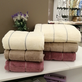 Полотенце махровое 50х90 Microcotton клетка CESTEPE