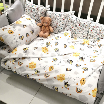 КПБ для детской кроватки 25428 yellow поплин БУБА