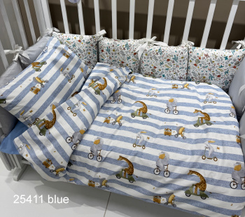 КПБ для детской кроватки 25411 blue поплин БУБА