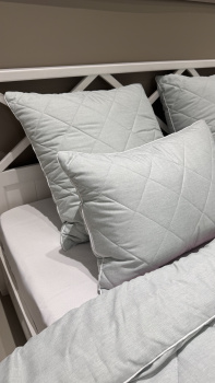 Подушка 70х70 минт Меланж LUNA home