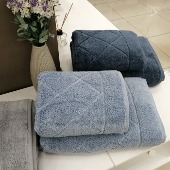 Полотенце махровое 70х140 Microcotton ромб CESTEPE