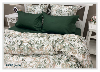 КПБ Евро 25883 green сатин LUNA home