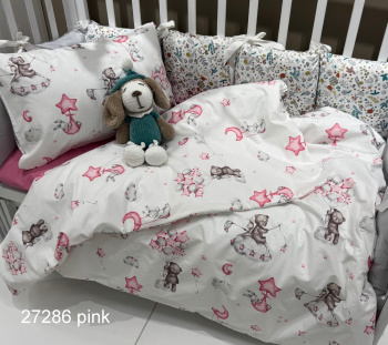 КПБ для детской кроватки 27286 pink поплин БУБА