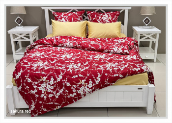 КПБ Евро sakura red сатин LUNA home