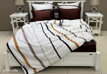 КПБ Семейный 27269 coffe сатин LUNA home